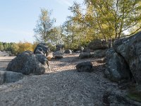 La mer de sable et ses blocs de granit