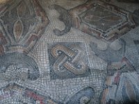 Mosaïque à l'entrée des thermes