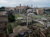 Vue d'ensemble. Au premier plan le temple de Castor et Pollux