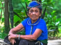 AF-P-1 Femme Hmong bleu  AF-P-1 30x45