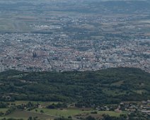 La ville de Clermont Ferrand et la plaine de la Limagne