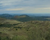 La chaîne des puys depuis le puy de Dôme