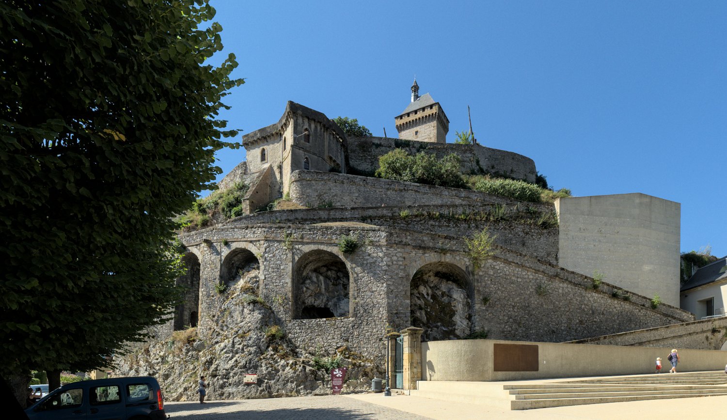 Accès au château