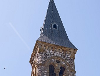 Mercus  Le clocher date du XIXe siècle