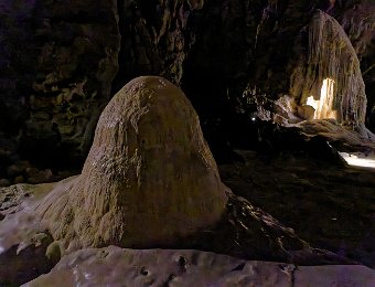 Galerie du cimetière - Dome de calcite