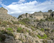 Vue sur les formations rocheuses