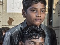 Enfants accueillis dans la maison familiale JKSMS de Jaipur