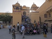 Le grand escalier d'accès à la cour supérieure