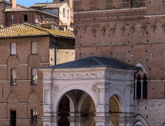 Entrée de la torre del Mangia