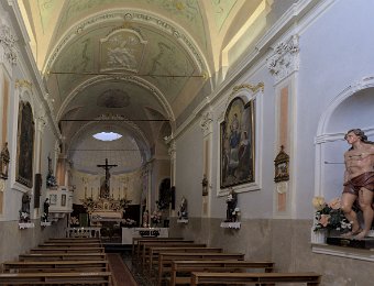 Seborga- intérieur de l'église San Martino