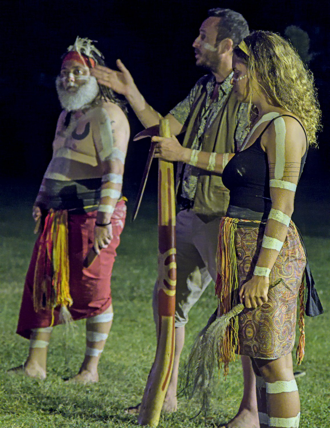 Goompi, Francis Collie  et une danseuse (Wahwoon ou Wahwong)