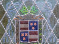 Maison néogothique - Détail d'un vitrail