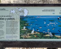 Panneau d'informations à las Salinas