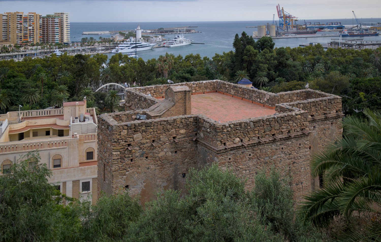 Vue du sommet de la torre del Cristo