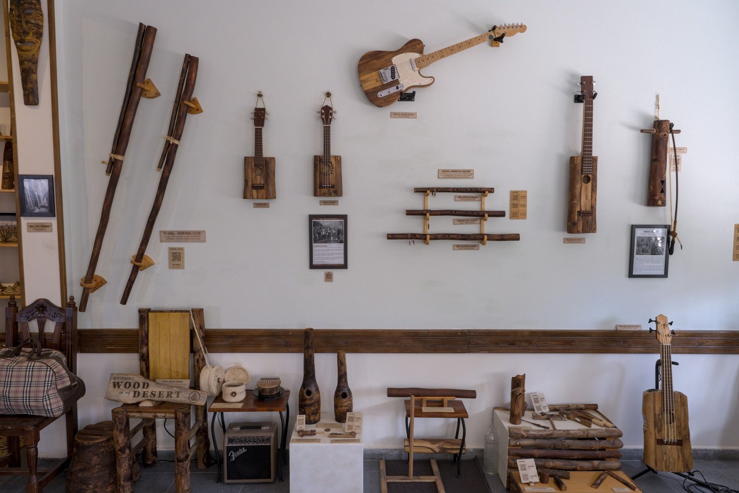 Objets en tige de fleur d'agave