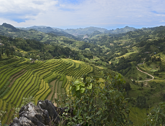Paysage dans la montée vers Can Cau