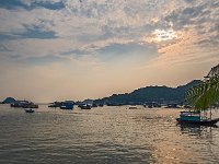 Coucher de soleil sur le port