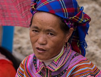  Femme Hmong Fleur